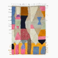 Geometric Dream A Masterpiece Moroccan Rug in Vibrant Colors