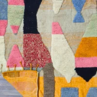 Geometric Dream A Masterpiece Moroccan Rug in Vibrant Colors