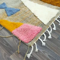 Geometric Dream A Masterpiece Moroccan Rug in Vibrant Colors