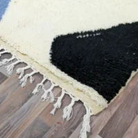 Mid-Century Modern Moroccan Rug - Abstract Art