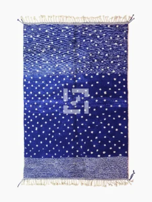 Top View of Aura Dotted Plush Wool Rug