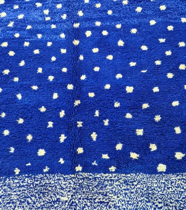 Detailed View of Aura Dotted Plush Wool Rug