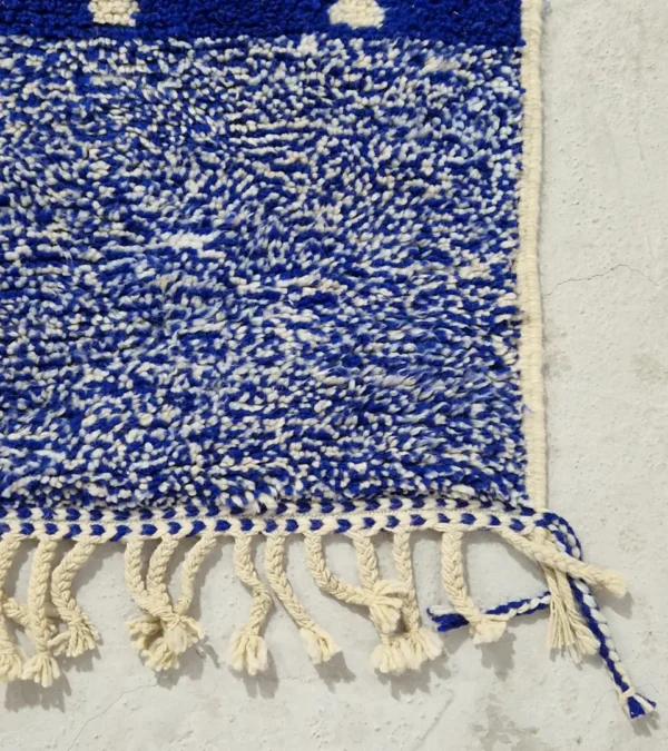 Detailed View of Aura Dotted Plush Wool Rug