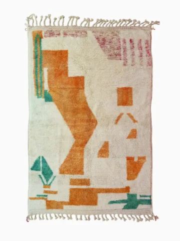 Top View of Nomad Blocks Geometric Wool Rug
