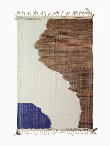 Top View of Horizon Abstract Kilim Rug