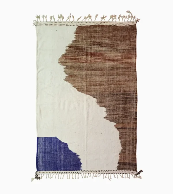 Top View of Horizon Abstract Kilim Rug