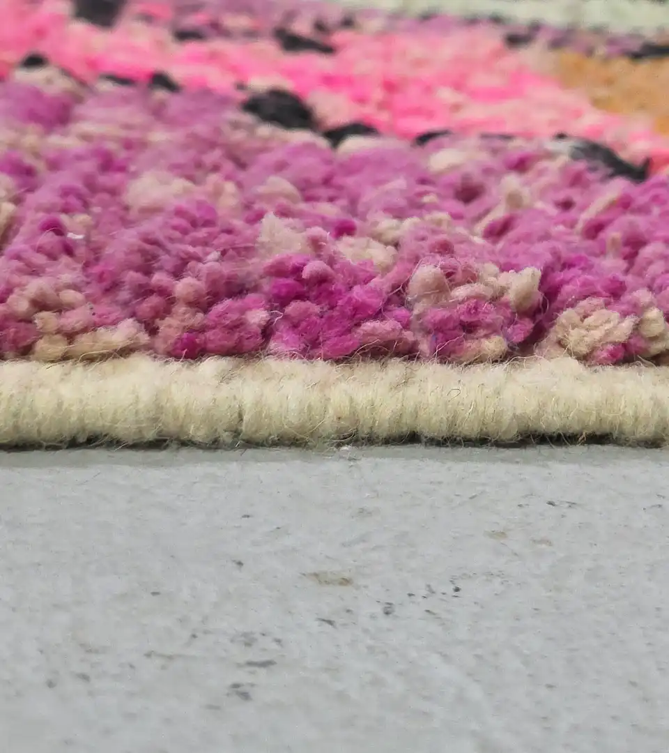 Medium pile Moroccan statement rug