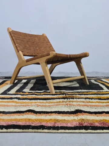 Modern Moroccan statement rug 8x10 ft