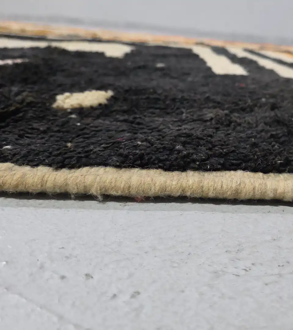 Large Moroccan architectural wool rug